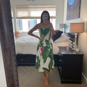 Farm Rio dress with beaded strap ends